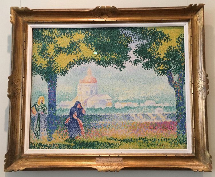 Vue de l'église Santa Maria des Anges près d'Assise : Henri-Edmond Cross, pseudonyme d'Henri Edmond Joseph Delacroix