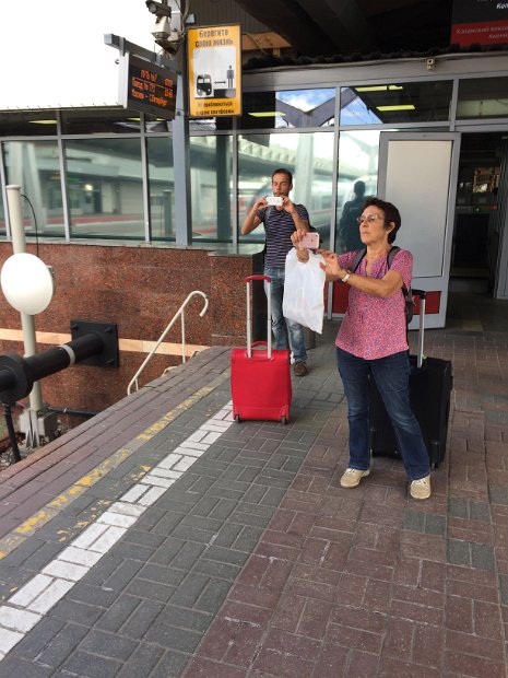 Le Sapsan entre en gare.