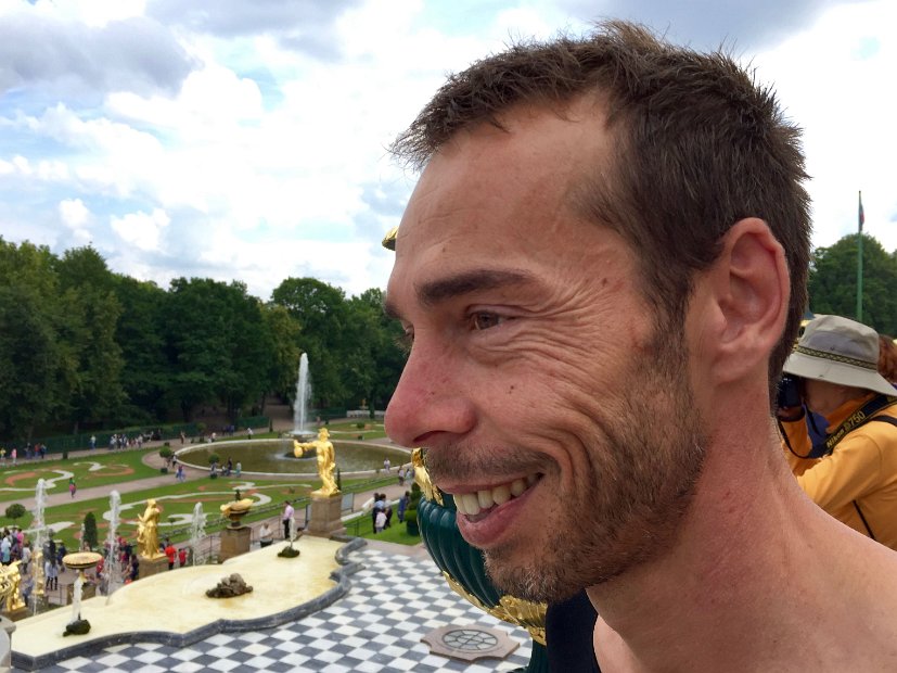 Un visiteur ébloui par tant de beauté