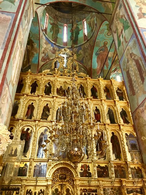 L'iconostase de la Cathédrale de la Dormition date de la fin du XVIIème siècle.