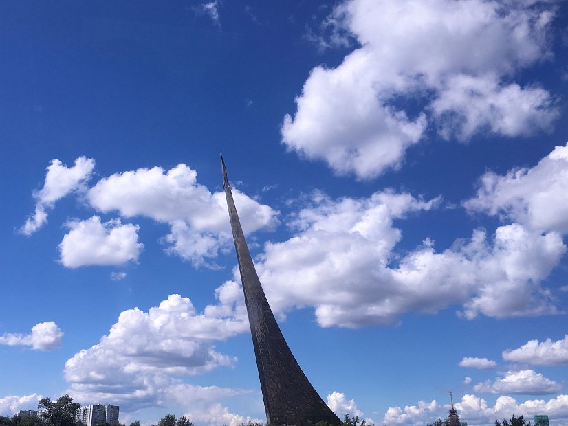 Le monument aux conquérants de l'espace édifié en 1964