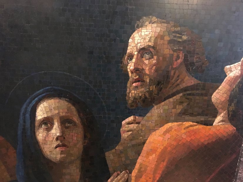 Détails d'une mosaïque