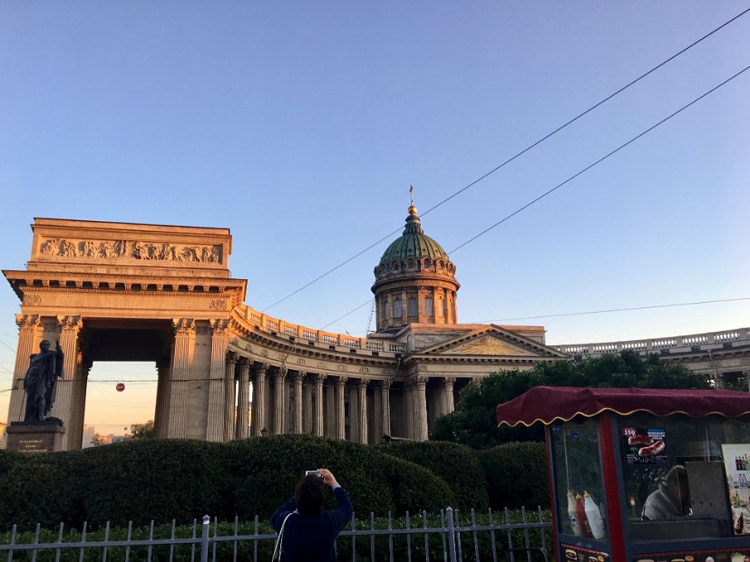 La cathédrale Notre-Dame de Kazan, encore un délire de tsar, celui de Paul 1er, en 1801