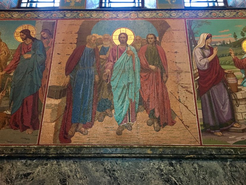 L'église est un chef-d'oeuvre de l'art des mosaïstes russes.