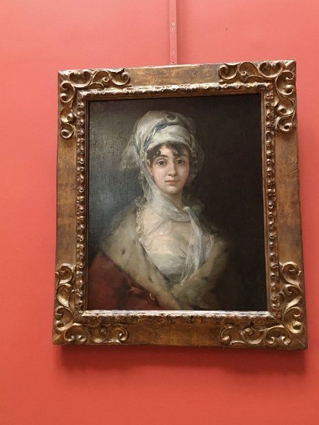 Quelques oeuvres : portrait de l'artiste Antonia Zarate de Francisco de Goya, 1811.