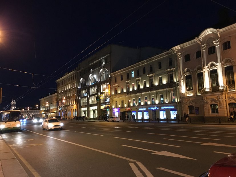 Nevsky prospekt by night
