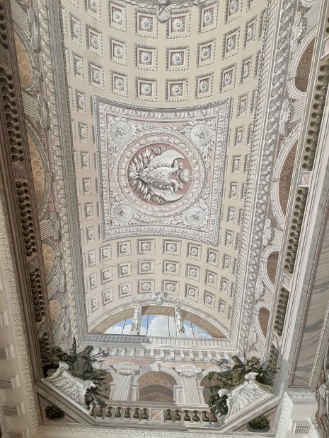 Le plafond du Vestibule de l'étage