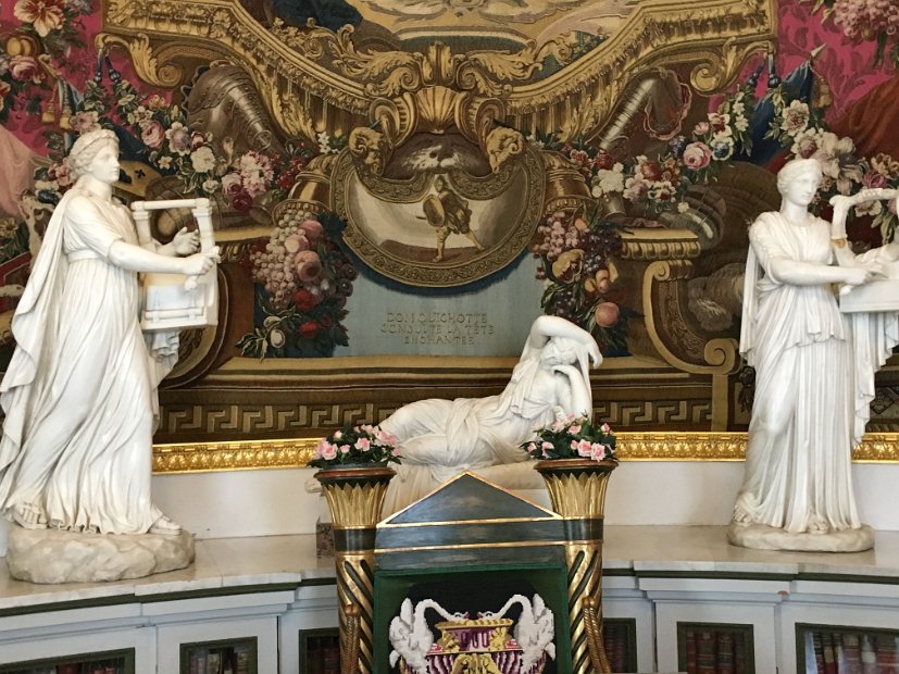 Détail de la bibliothèque de parade  de Maria Fiodorovna